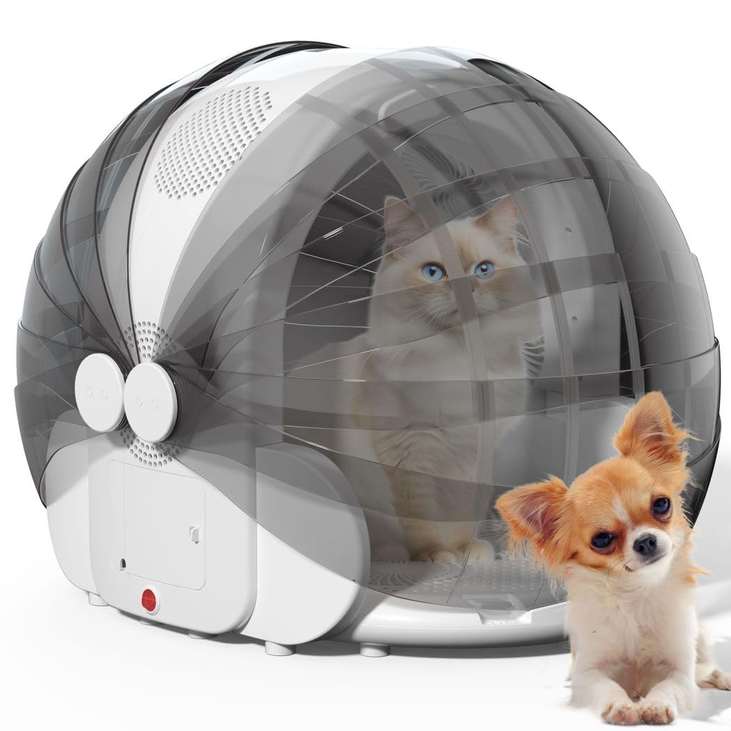 Foldable Pet Drying Box for Cats & Small Dogs – Quiet Operation, Adjustable Heat & Timer
